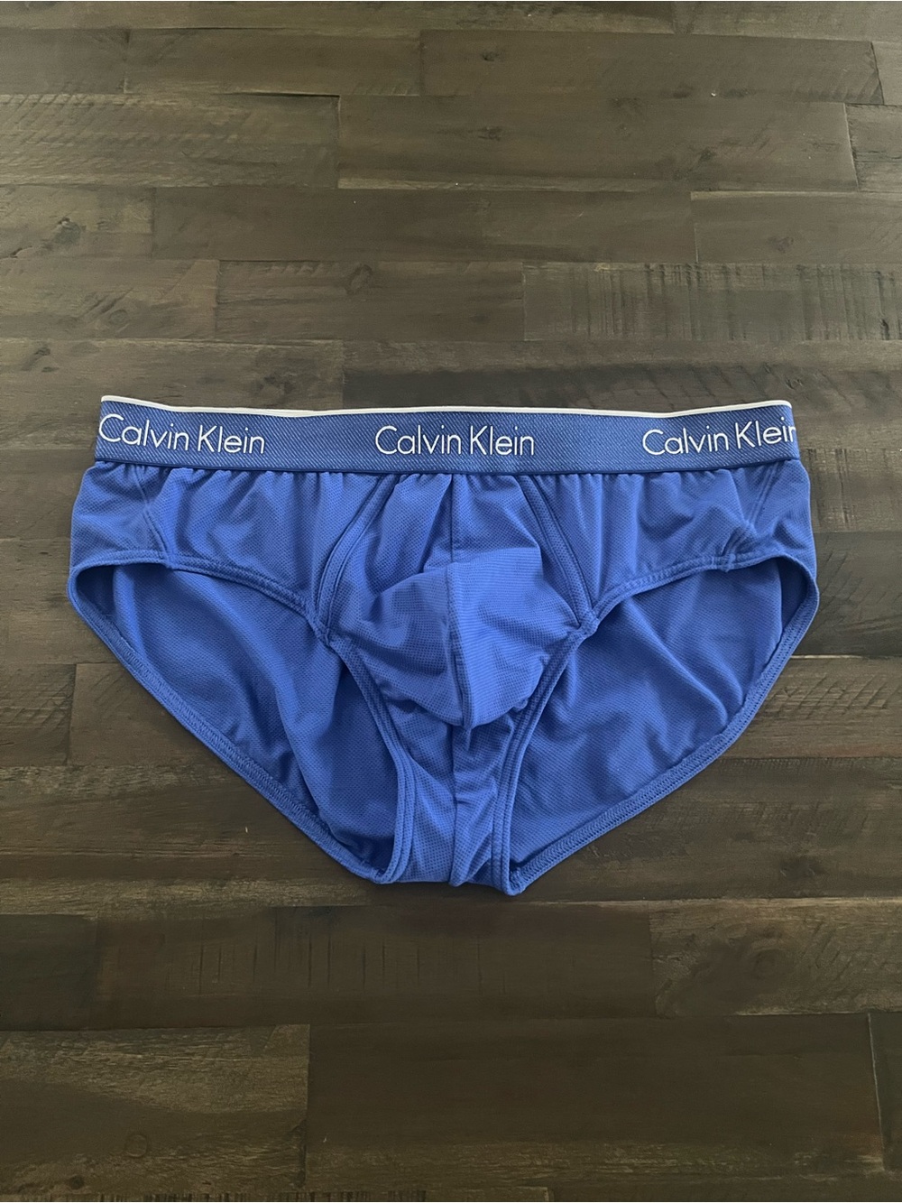 MENS CALVIN KLEIN FX BLUE MESH ATHLETIC BRIEFS
